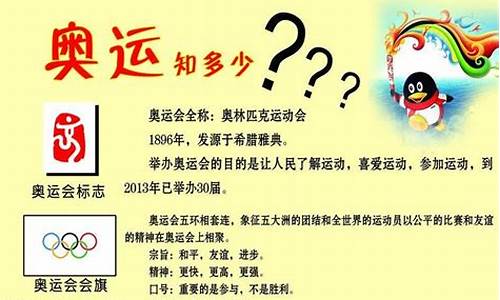 奥运会知识大全50-奥运会知识小百科